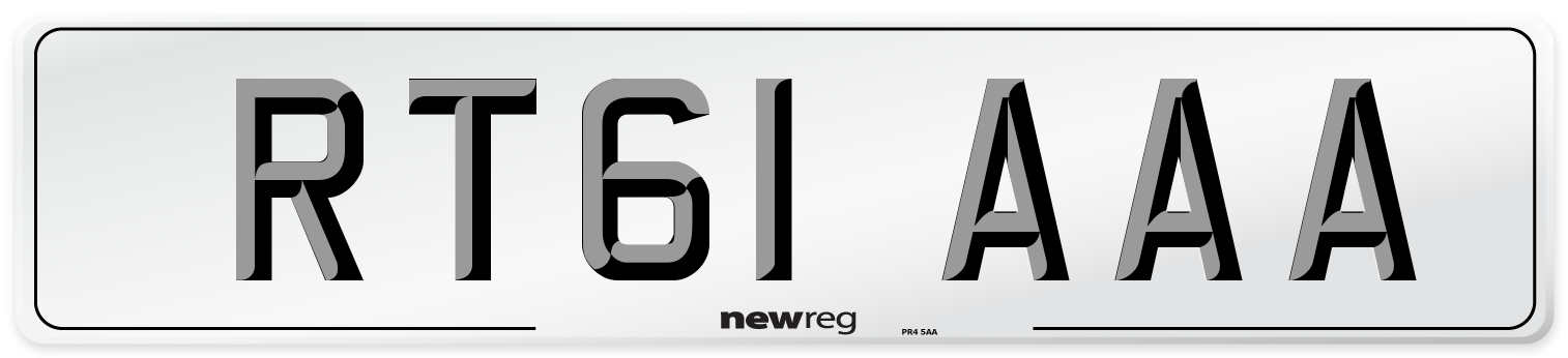 RT61 AAA Number Plate from New Reg